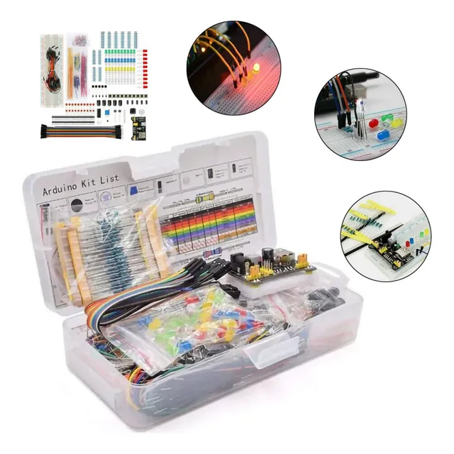 Para A Protoboards Kit De Componente Electrónicos 830 Puntos
