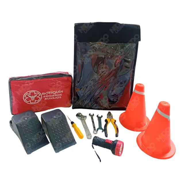 Kit Carretera Reglamentario Carro Sin Extintor Norma Transit