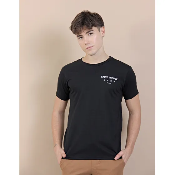Remera Vilo Hombre Estampada Saint Tropez Algodon Peinado