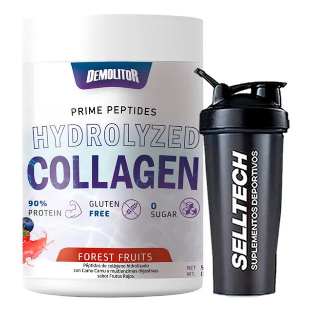 Colágeno Hidrolizado Premium 528gr Frutos Del Bosque+shaker