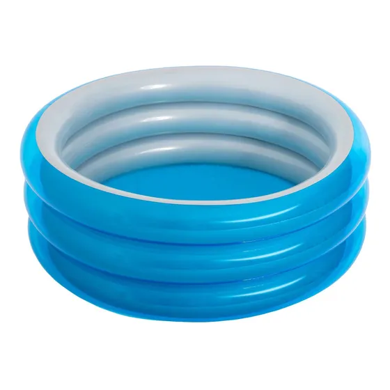 Alberca inflable redonda Bestway Big Metallic 51041 Tres Anillos Inflable de 1.5m x 53cm 445L azul caja