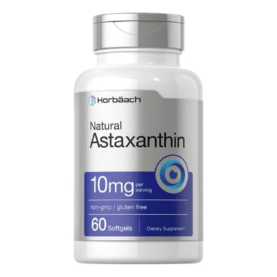 Astaxantina 10 Mg 60 Cápsulas Blandas Horbaach