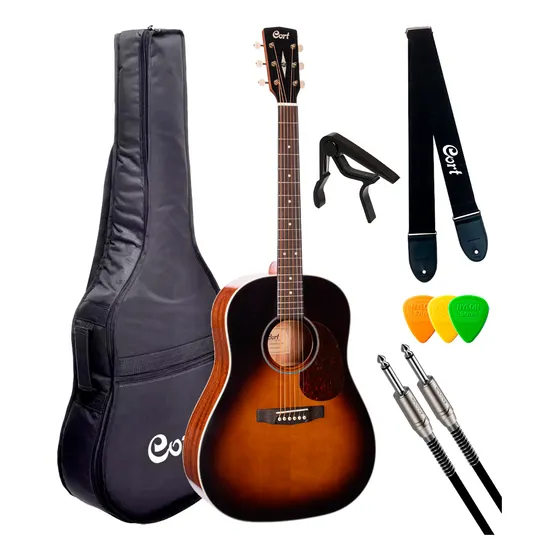 Violão Cort Earth 100ssf Folk Slope Shoulder C/ Fishman