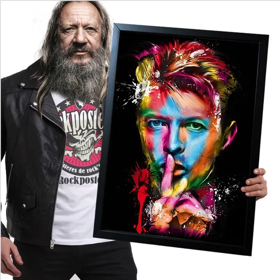 Poster Quadro Com Moldura David Bowie 30 A2 60x42cm