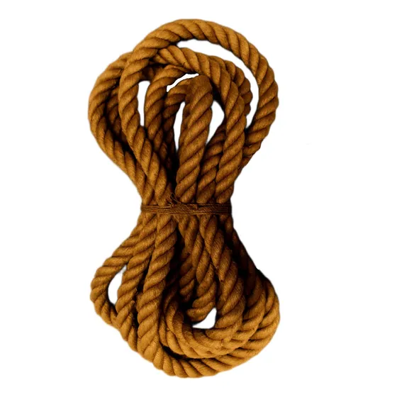50mm Soga Yute Gruesa Cordón Artesanal Biodegradable 50m Chocolate