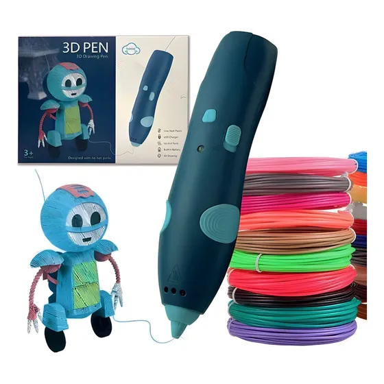 Lapiz Boligrafo 3d Impresion + 3 Filamentos Tousiqi
