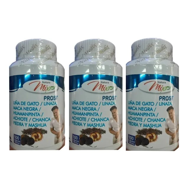Prost 500mg Desinflama La Próstata Vías Urinarias 3 Frascos
