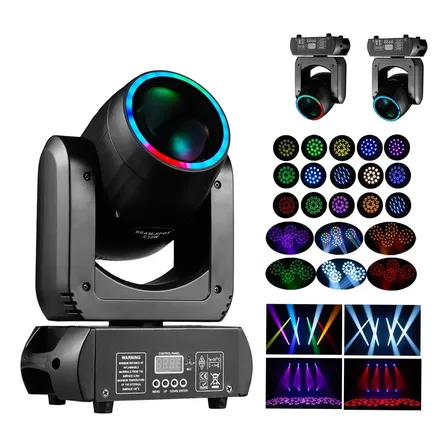 230w Moving Head Led Beam Rgbw Prisma E Gobo Giratório Dmx 127/220v