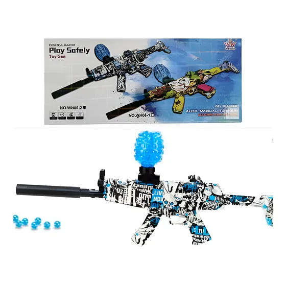 Pistola Recargable Con Balines Hidrogel Niños Regalo