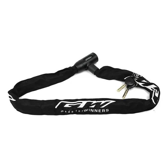 Candado Cadena Gw Seguridad Bicicleta Llave Guaya Color Negro