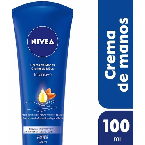Nivea Crema De Manos Cuidado Intensivo Piel Seca X 100 Ml