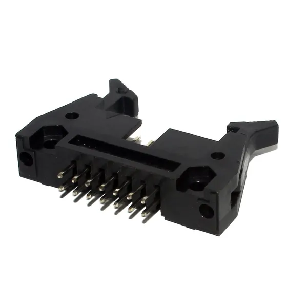 10-pecas-conector Header 14 Vias 180° Com Ejetor Longo 