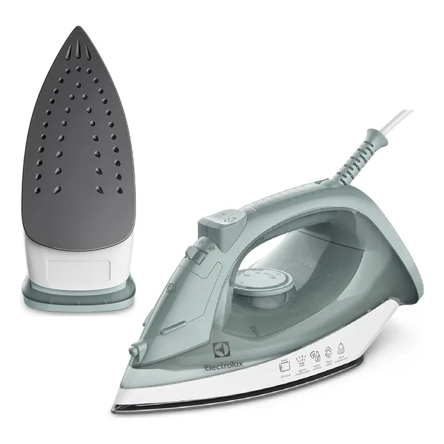 Ferro de Passar Seco e Vapor Electrolux Efficient Base antiaderente Vapor Vertical Extra 1200W de Potência Cabo 1,35m ESI11 127v