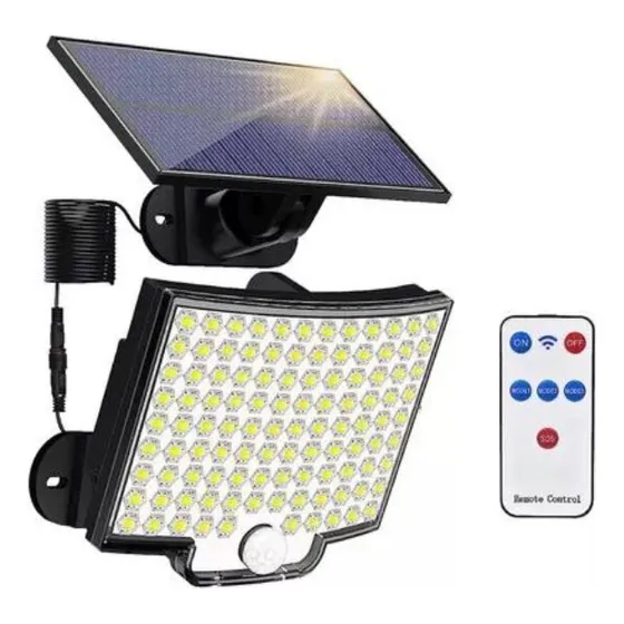 Panel Solar Lampara 228 Led Solar Sensor De Movimiento Exter