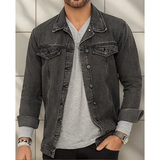 Chaqueta Juan Gris Para Hombre Croydon