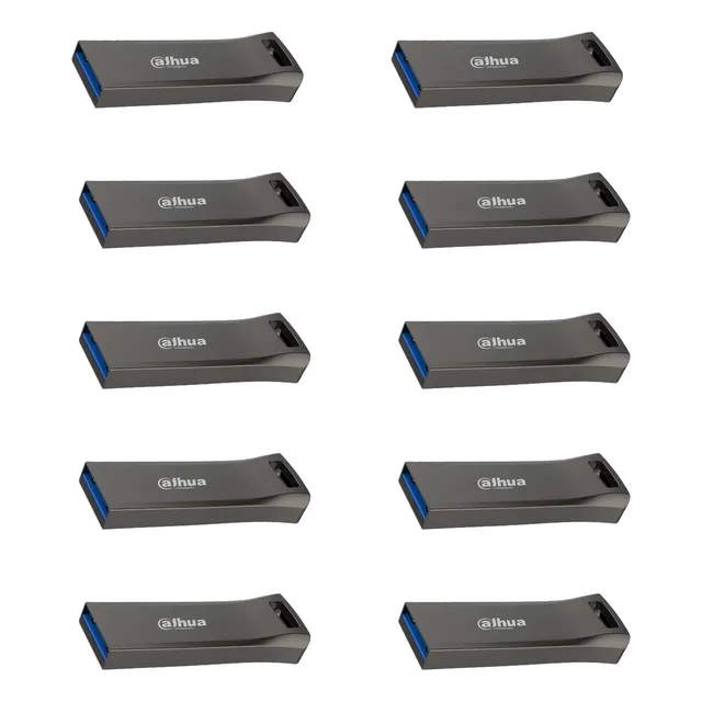 Kit Dahua 40 Memorias Usb Flash Drive U156-32-64gb/40 Diseño Compacto Y Elegante Fácil De Usar Hasta 110 Mbs De Lectura Y Escritura Hasta 45 Mbs Color Negro