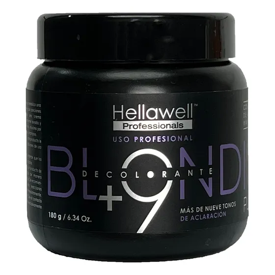 Decolorante Cabello Hellawell 9 Tonos Blondish Plex 180gr