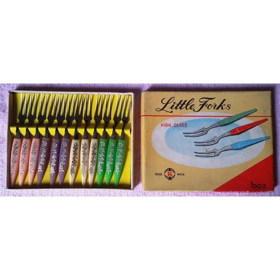 Minitenedores Para Pasapalos O Postres - Caja De 12 -
