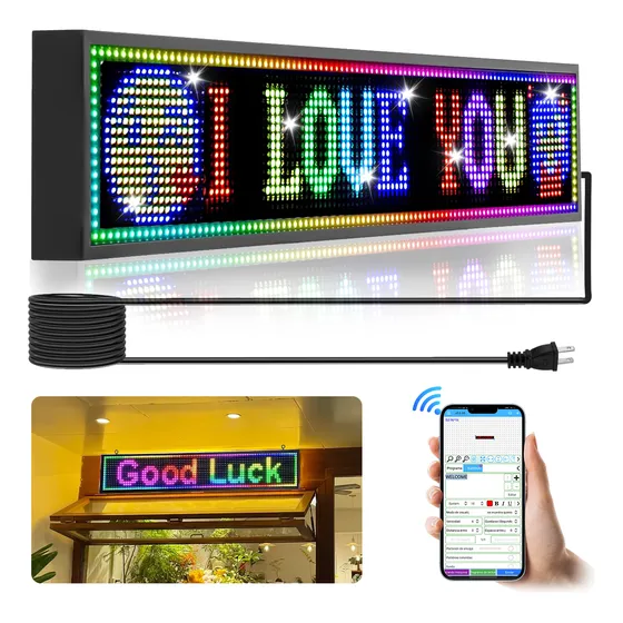 Led Letrero Programable Wifi Color Publicidad P10 Ip65