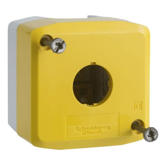 Caja Amarilla Vacia 1 Orificio Ip65 22mm
