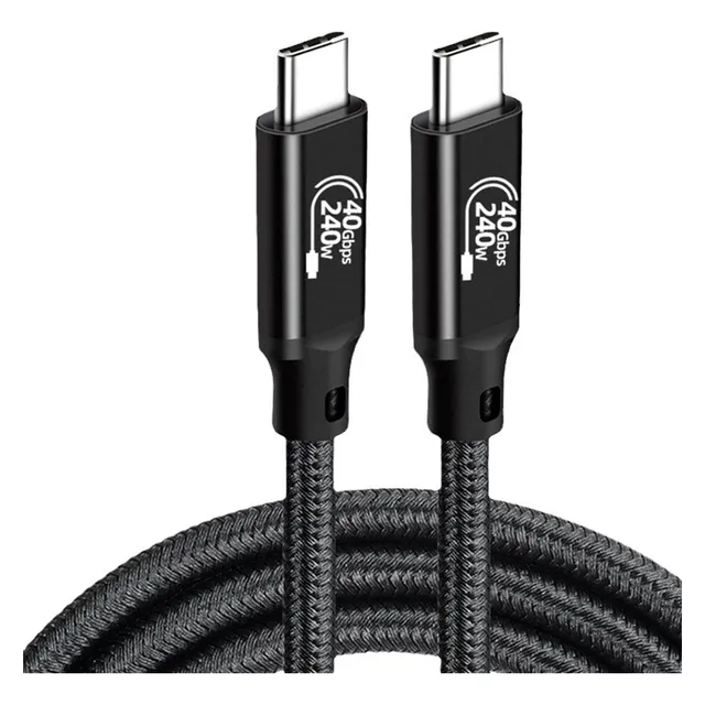 Cable Carga Rápida 240w Usb 4 Tipo C Thunderbolt 40gbps 1.5m