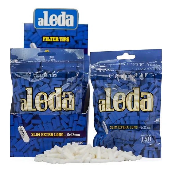 Caixa De Filtro Aleda Azul Slim Extra Long - 10 Bags Sabor Sem sabor
