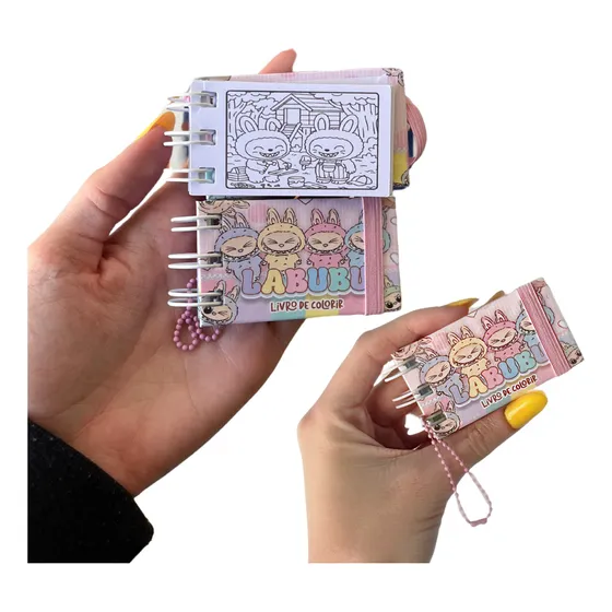 Mini Chaveiro Livro La Bubu Colorir Bolsa Chave Bobie Goods
