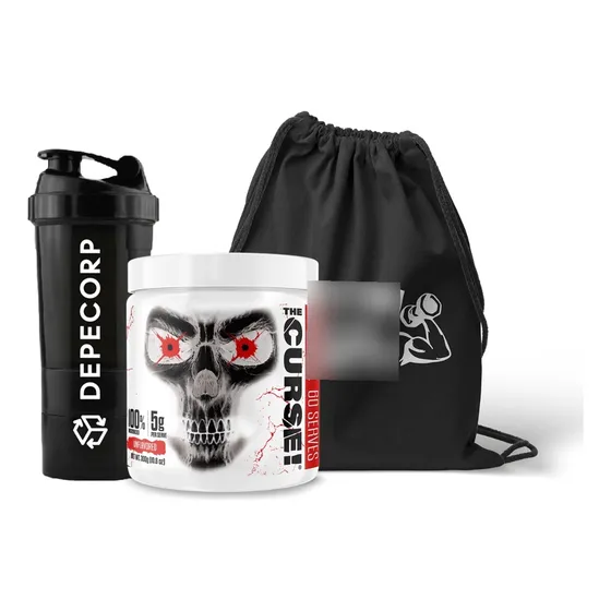 Pack Creatina The Curse 300gr + Shaker + Bolsimochila