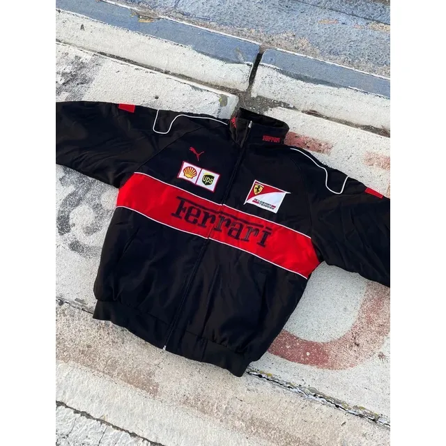 Chaqueta De Ferrari Formula 1 Negra