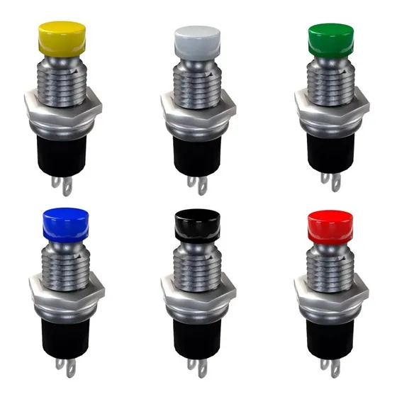 20pzs Push Button Normalmente Cerrado De 6mm De Diámetro