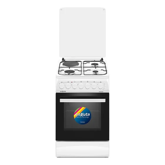 Cocina Combinada 3 Hornallas Y 1 Disco-blanca- Origen Europa