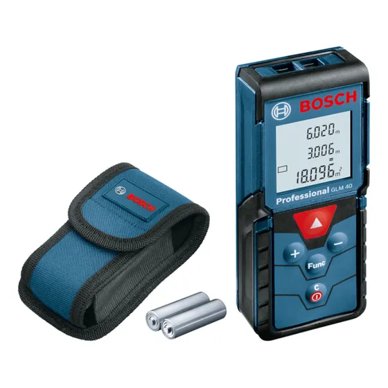 Medidor De Distancia Láser Profesional 40m Glm 40 Bosch