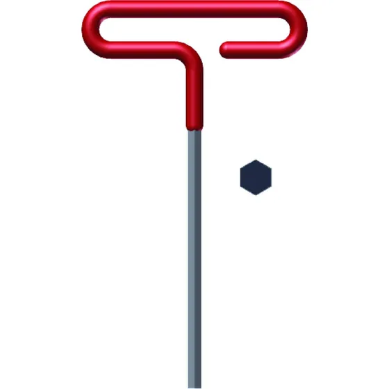 Eklind 5/32 Inch Cushion Grip Hex T-key Llave Allen Llave . Color Acero