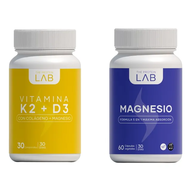 Magnesio 5 En 1 + Vitamina K2 D3 | 1 Mes | The Protein Lab