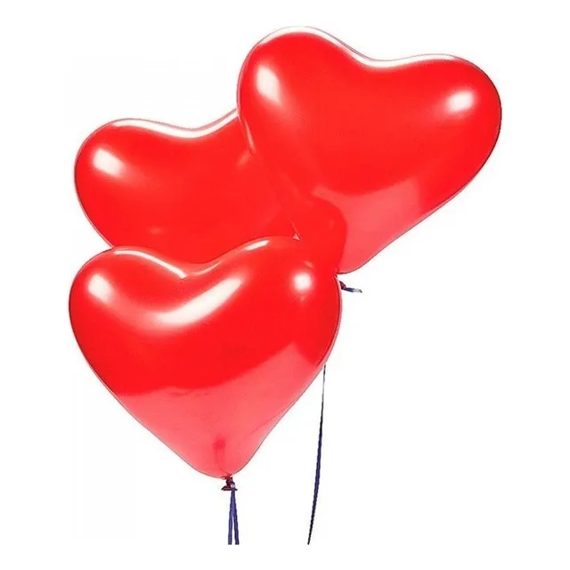 Globo Corazón X 12 Día De Los Enamorados San Valentin Color Rojo
