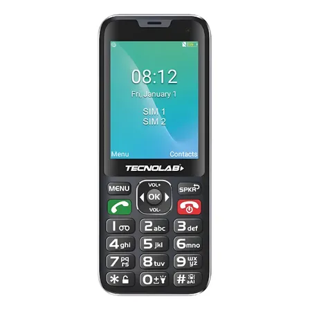 Celular Senior Tecnolab Tl487 Telefono Adulto Mayor Negro