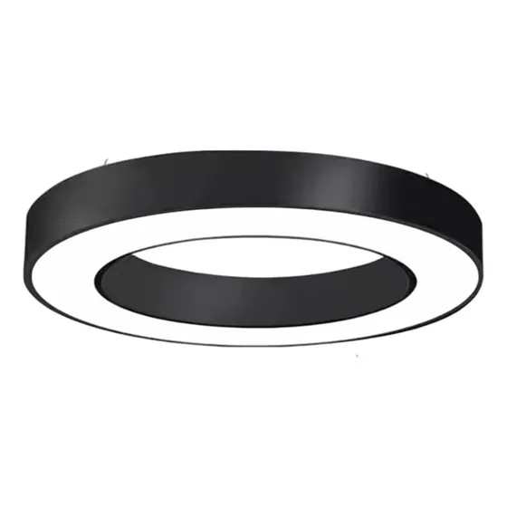 Lampara Colgante Circular Negra 54w 3 Tonos 110/220v Peguer