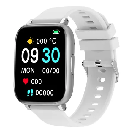 Smart Watch Mujer Hombre Reloj Inteligente Bluetooth Call Plateado Mesh