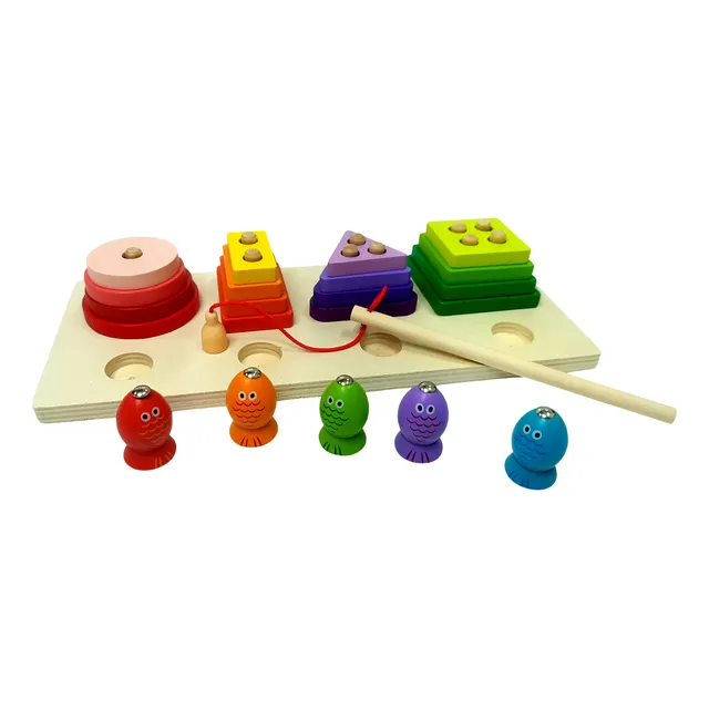 Juego De Pescar Encastre Didactico  Con Iman