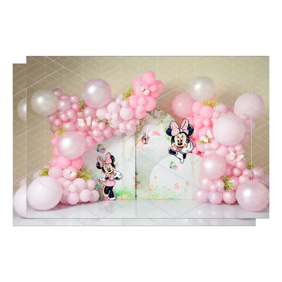 Fundo Fotográfico 120x170cm Smash Minnie Rosa Eloi 33385 Cor Colorido