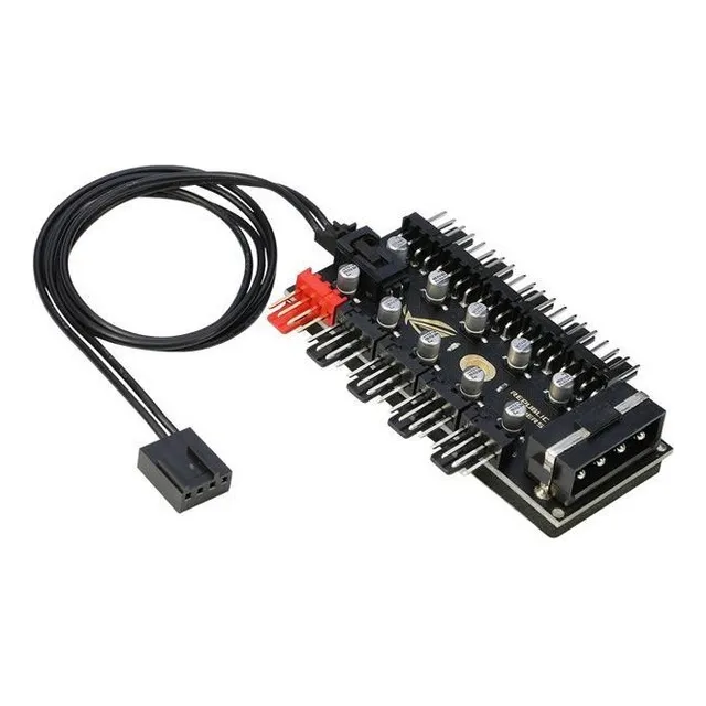 Splitter Fan Hub Pwm 10 Puertos 12v 4 Pin Fan Pwm Hub Molex