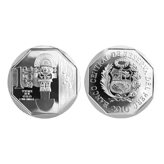 Moneda 1 Sol Peruano - Tumi De Oro - Perú - Sólo 1 En Stock