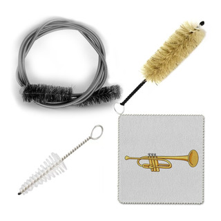 Kit De Limpieza Para Trompeta Escobillón Y Cepillos Kit De Limpieza Para Trompeta Escobillón Y Cepillos