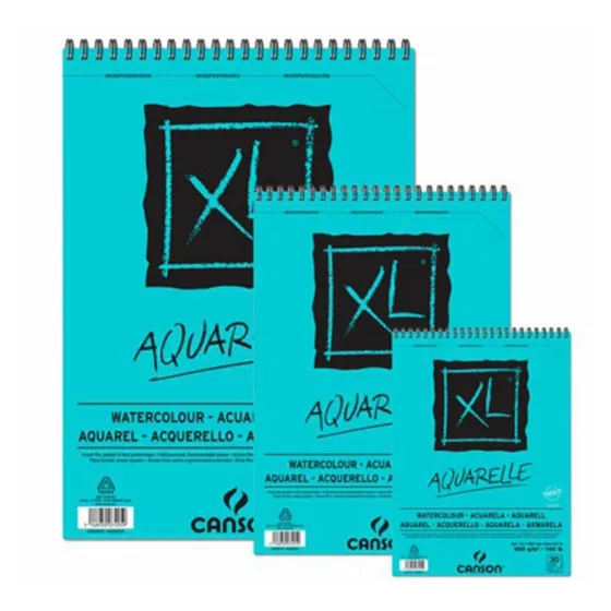 Block Canson Xl Aquarelle Tamaño A4 300 Gramos 30 Hojas