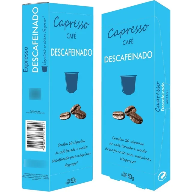 Cápsula Café Descafeinado Nespresso Capresso 10 Unidades