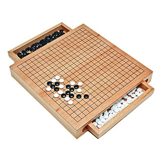 Jogo De Tabuleiro We Games Wood Go Set Com Gavetas 30x30 Cm Jogo De Tabuleiro We Games Wood Go Set Com Gavetas 30x30 Cm