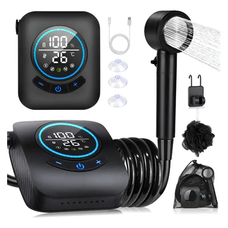 Ducha Portátil E Recarregável Para Acampamento Praia 8000mah