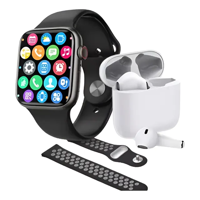 Reloj Inteligente W6 Promax Audífonos + 2 Correas