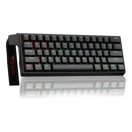 Teclado Mecânico Magnético Aula Win60 HE 60% RGB para Jogos