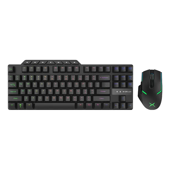 Combo Teclado Y Mouse Inalámbrico Delux